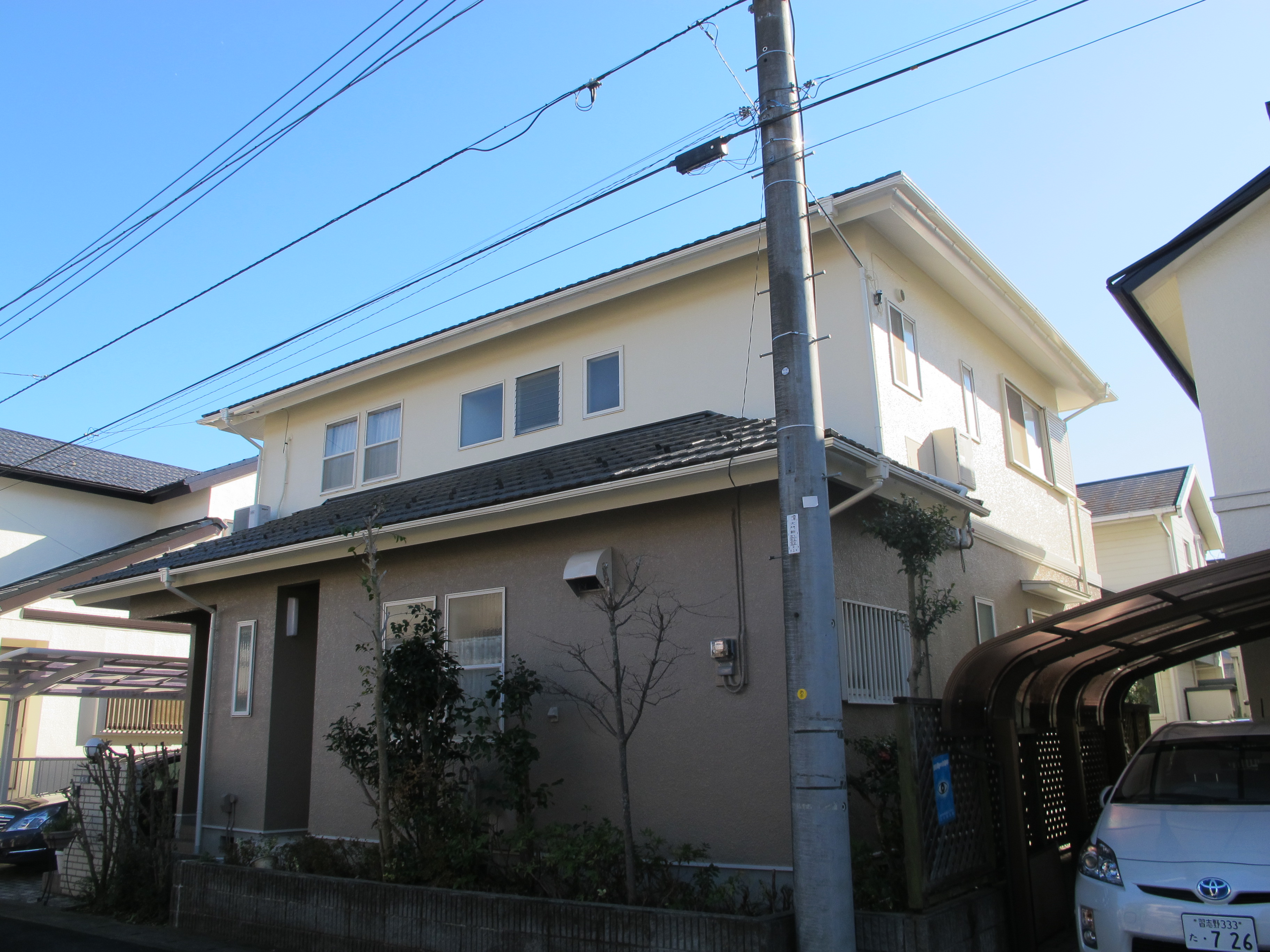 I様邸の外壁塗装後の様子