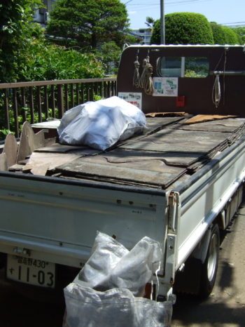 K様邸の屋根葺き替えの様子