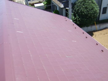 Y様邸の屋根カバー工法前の様子