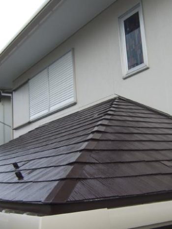 柏市M様邸の屋根塗装後の様子