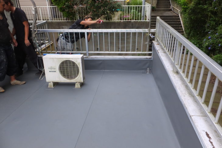   柏市　M様邸　ベランダ床の雨漏り改修事例