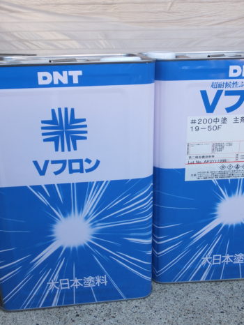 白井市W様邸に使用した塗料の大日本塗料のVフロン