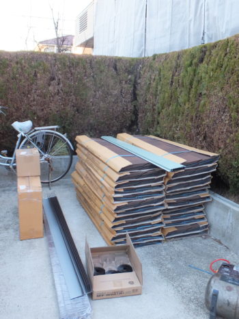 S様邸の屋根に使用したディプマット