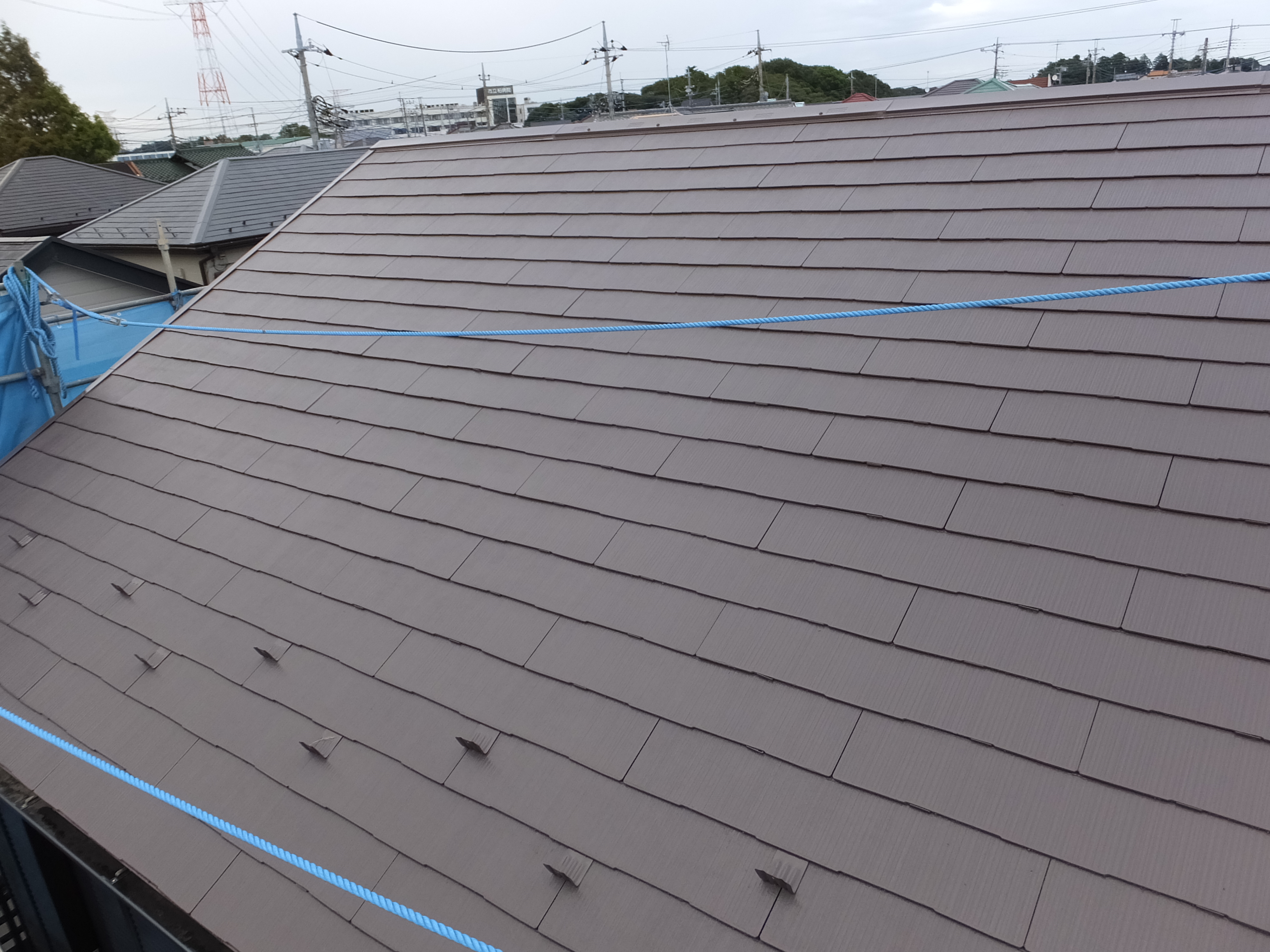 柏市S様邸の屋根塗装後の様子