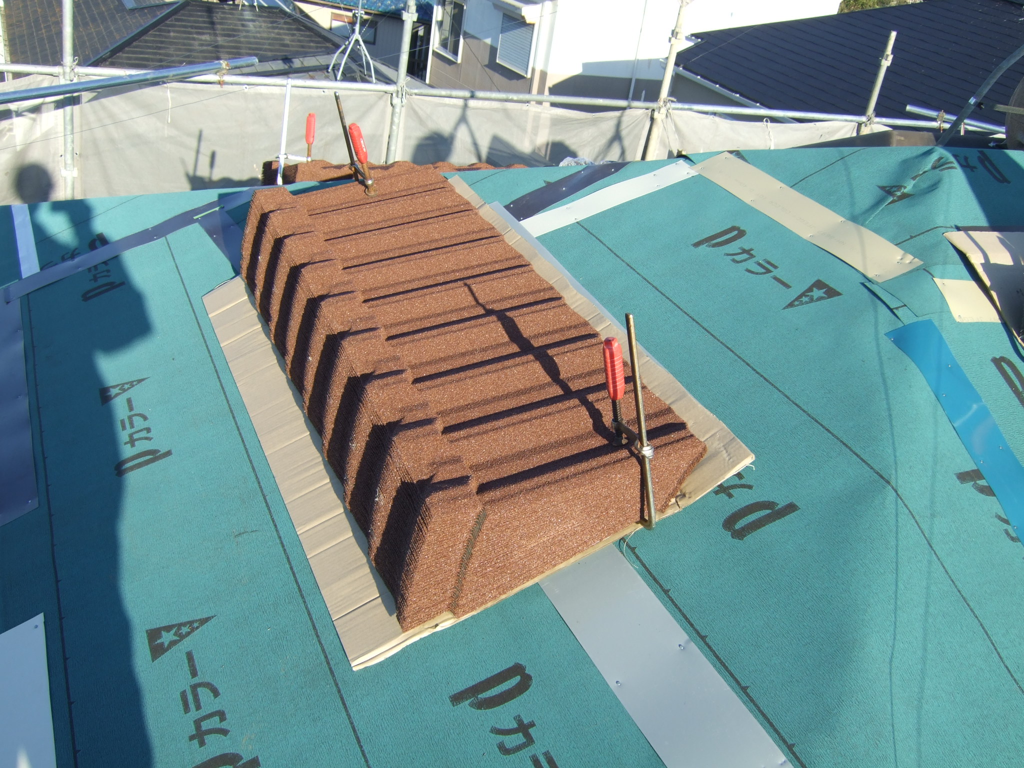 K様邸の屋根に使用したTルーフクラシック.