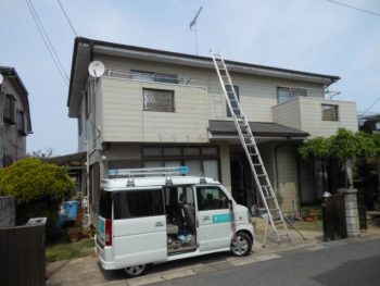 柏市T様邸の外壁塗装前の様子