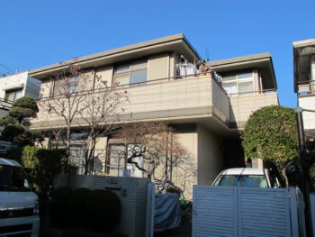 柏市N様邸の外壁塗装前の様子