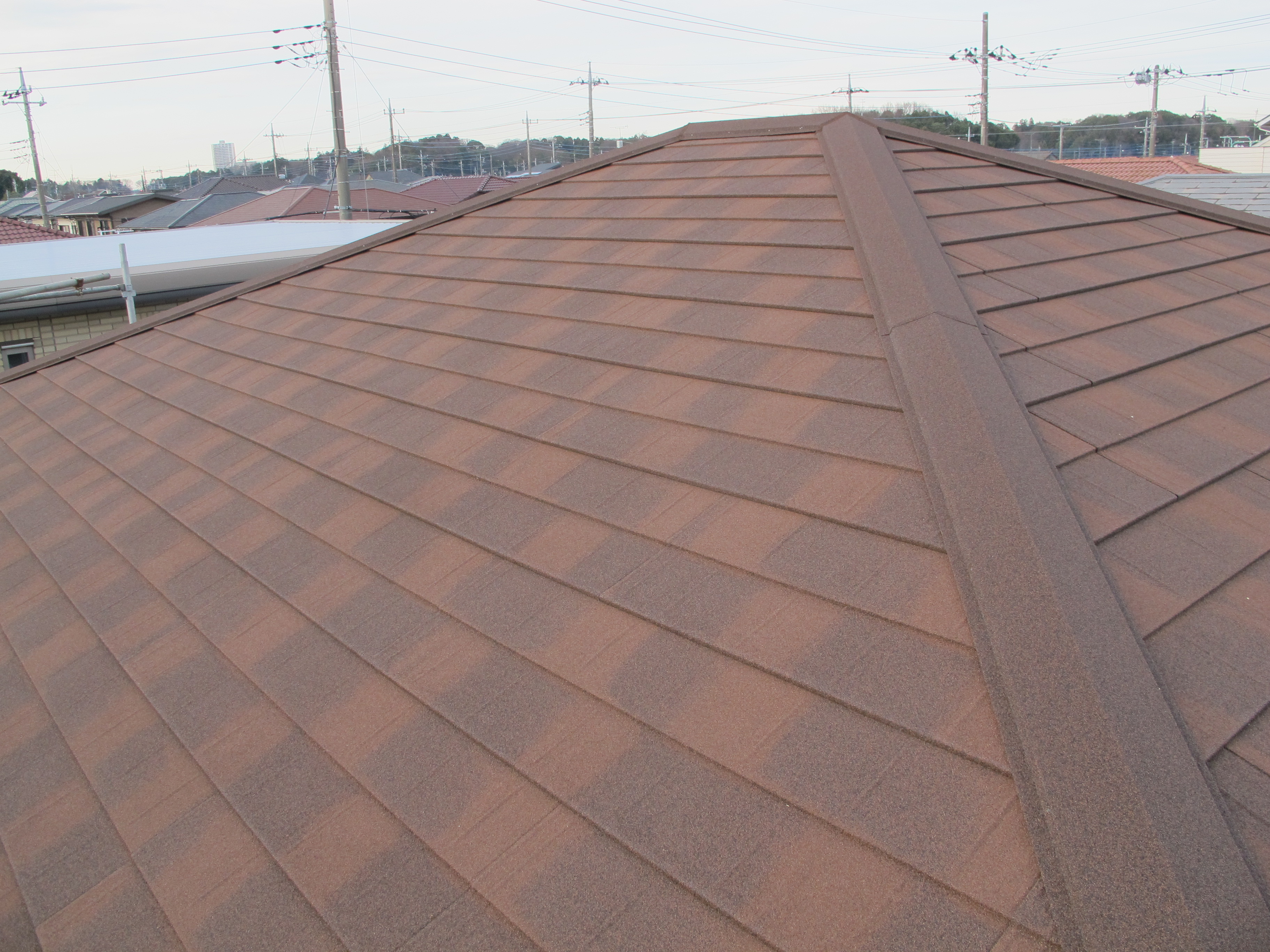 S様邸の屋根カバー工法後の様子