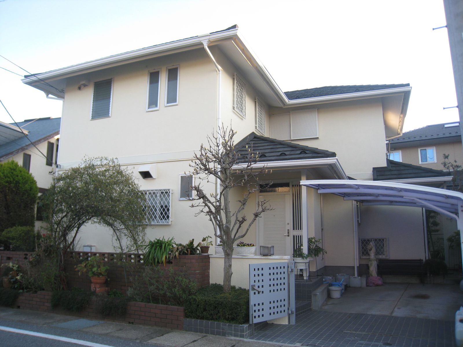 柏市U様邸の外壁塗装後の様子