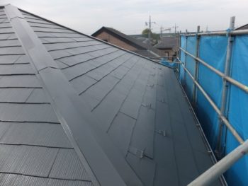 我孫子市I様邸屋根塗装完了後の様子