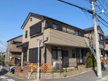 我孫子市I様邸の外壁塗装前の様子