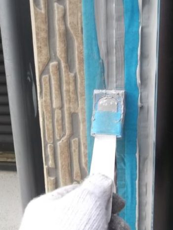 我孫子市K様邸のシーリング打ち替えの様子