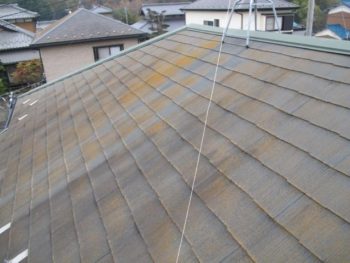 我孫子市K様邸の屋根カバー工法前の様子