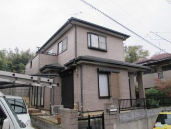 我孫子市K様邸の外壁塗装前の様子