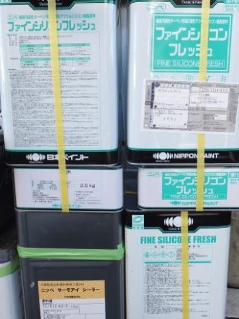 柏市M様邸の外壁使用材料のファインフレッシュ