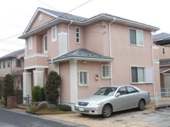 龍ケ崎市N様邸の外壁塗装前の様子