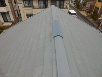 龍ケ崎市N様邸の屋根塗装前の様子