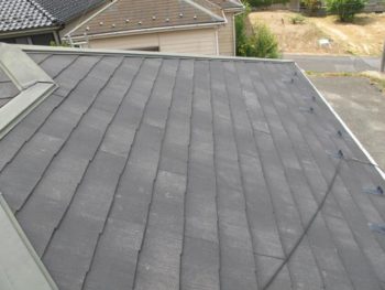 取手市O様邸の屋根塗装前の様子