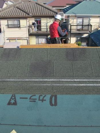 柏市S様邸の使用した屋根材のディプロマット