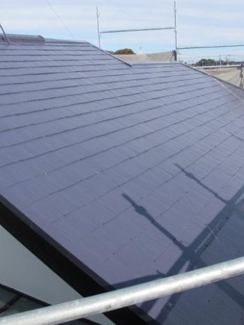 柏市N様邸の屋根塗装後の様子