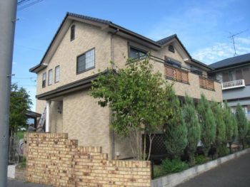 柏市S様邸の外壁塗装前の様子