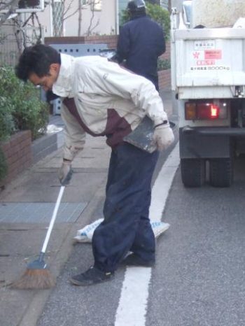 柏市U様邸の作業の様子